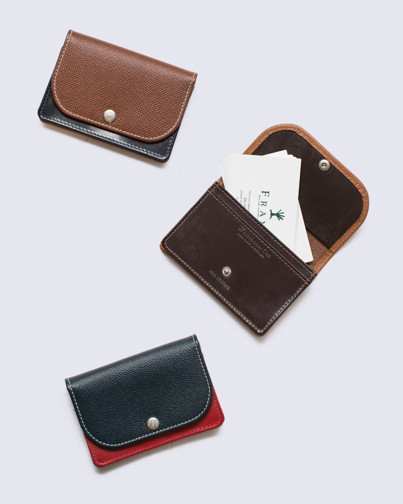 カラフルな配色。上質なロンドンカーフのカードケース | FRAME