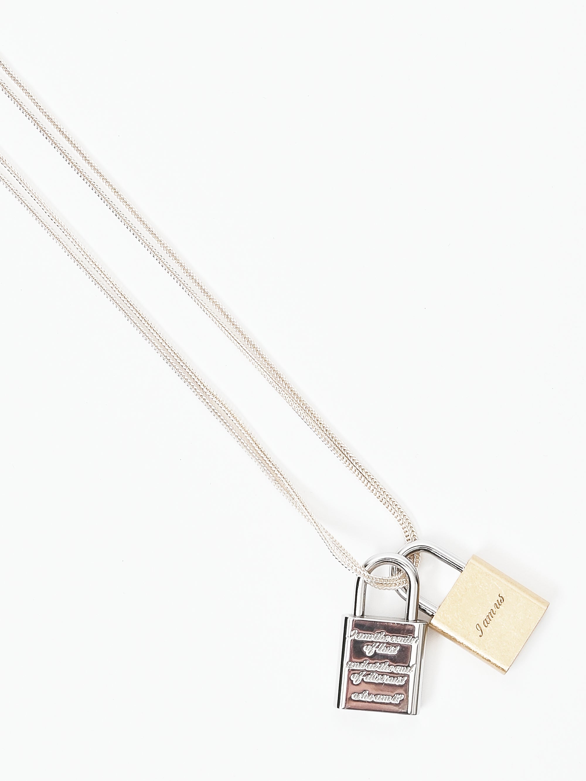Our Legacy - Brass/Nickle Padlock Riddle Necklace – Frances May