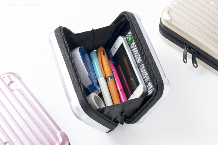 ミニスーツケースポーチ レッド【宅急便配送】