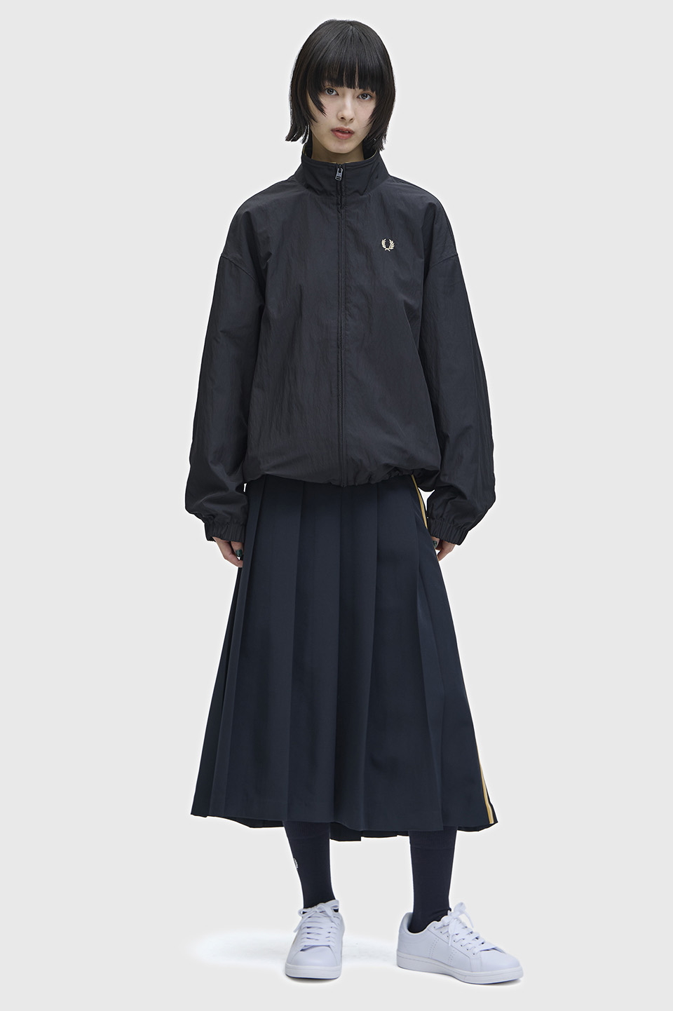 Zip Through Jacket(8 90A：BLACK / CHAMPAGNE): | FRED PERRY JAPAN