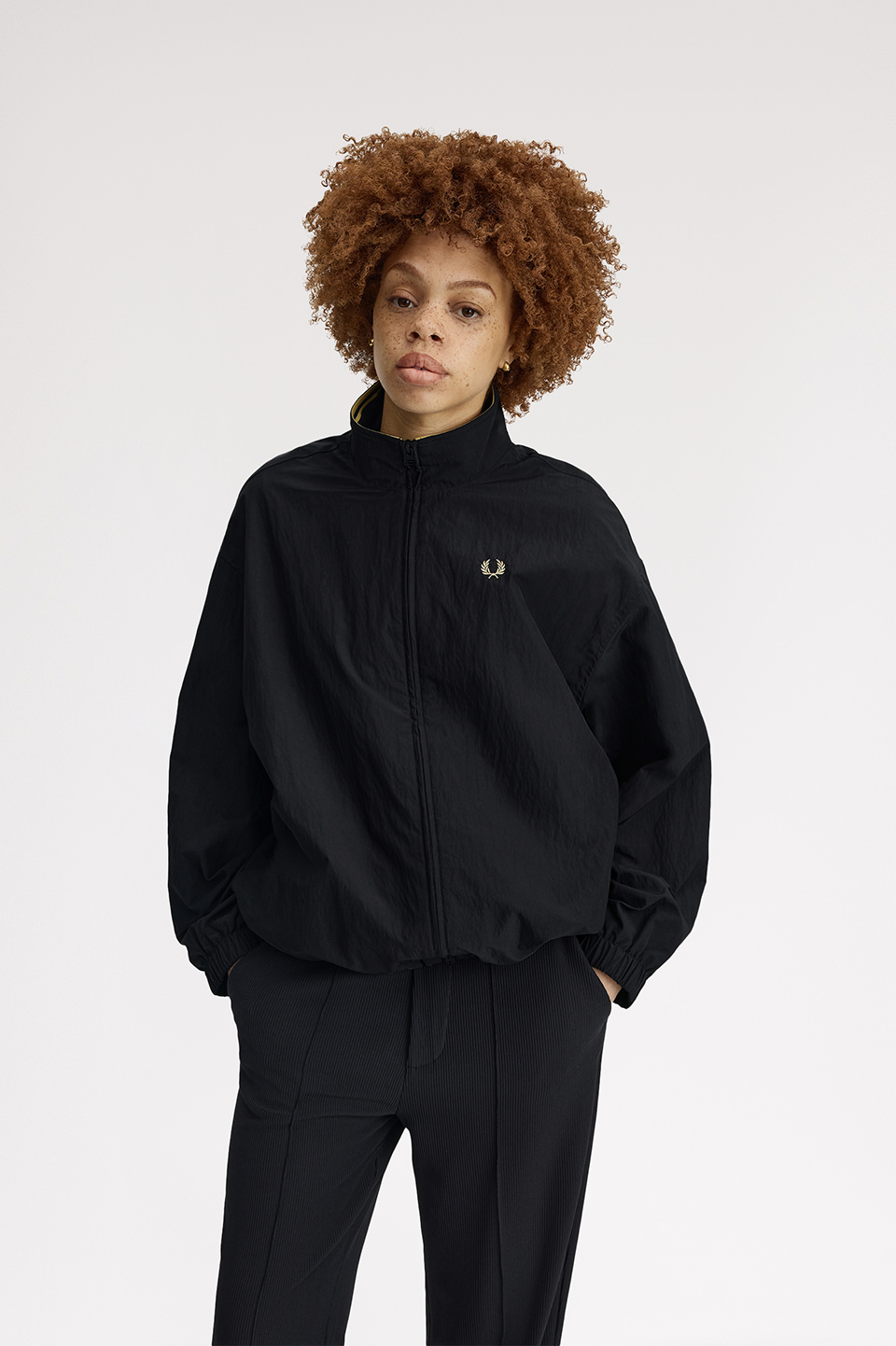 Zip Through Jacket(8 90A：BLACK / CHAMPAGNE): | FRED PERRY JAPAN