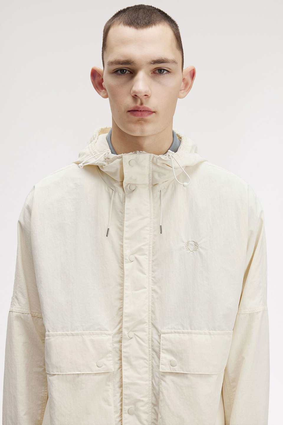Cropped Ripstop Parka(M 560：ECRU): | FRED PERRY JAPAN | フレッド