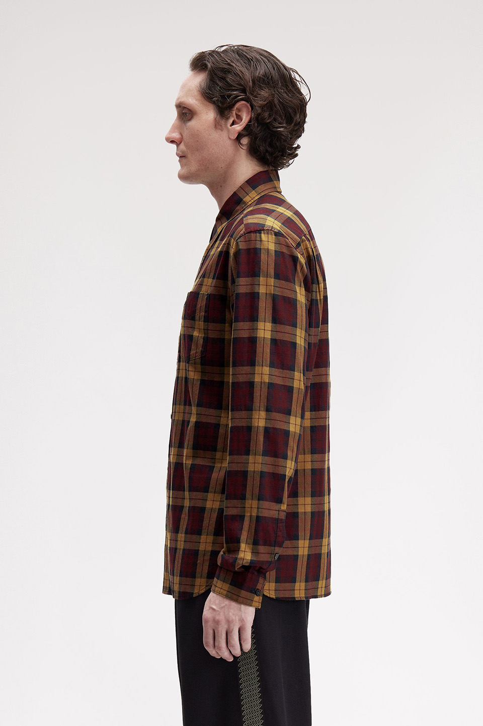 Tartan Twill Shirt(S 597：OX BLOOD / ECRU): | FRED PERRY JAPAN