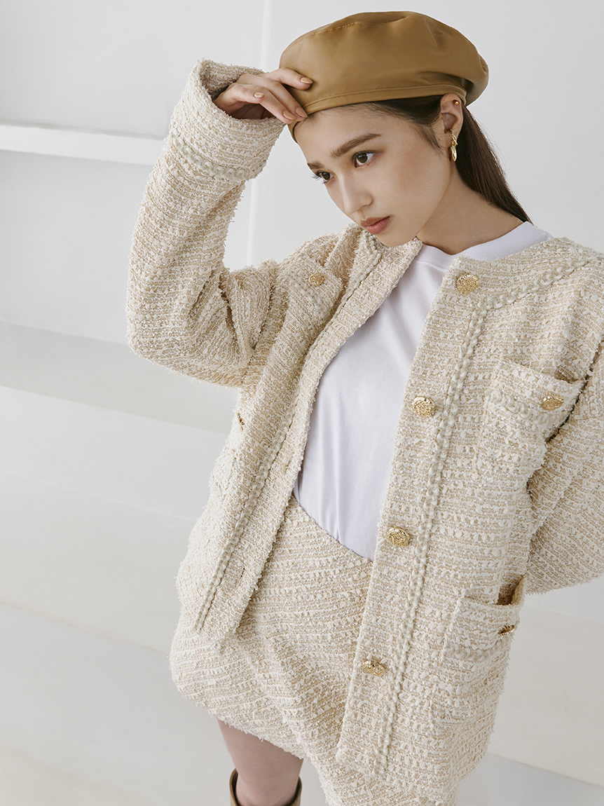 Fubail / オーバーサイズツイードジャケット