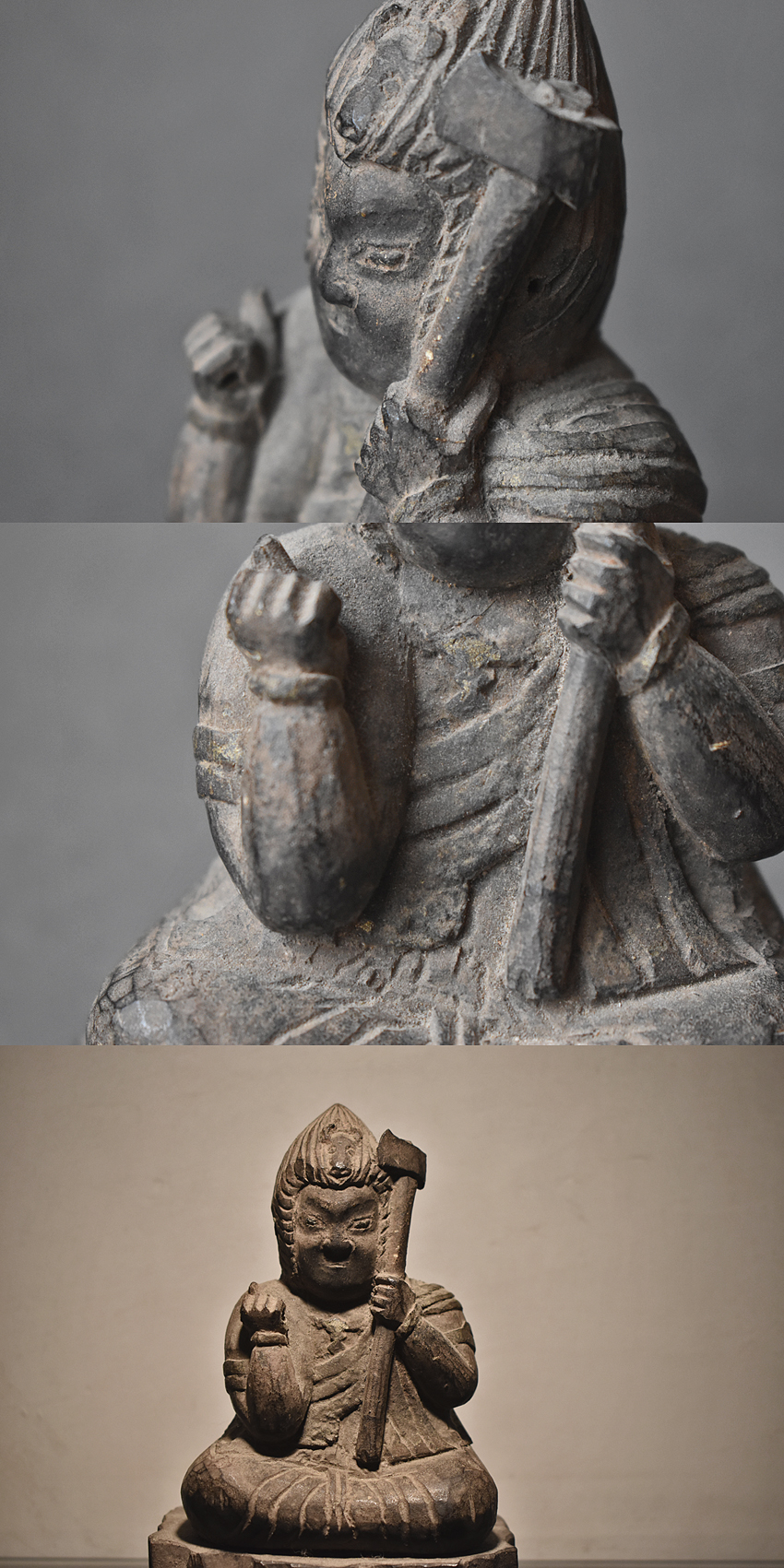 古童 - 木彫 牛頭天王 坐像 | 古美術品専門サイト fufufufu.com