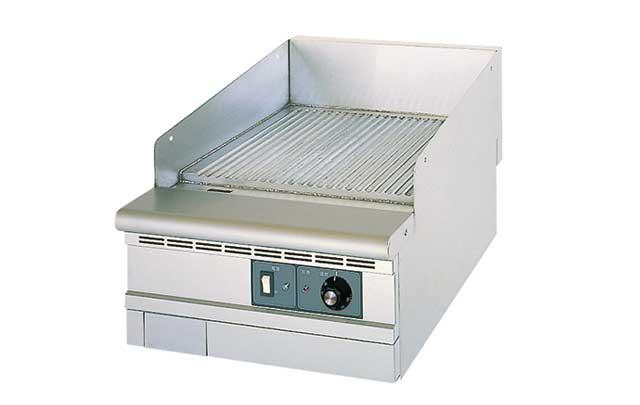 グリドル・鉄板焼きグリル（ガス・電気）｜19㎜厚の鋼板で保温性に優れ