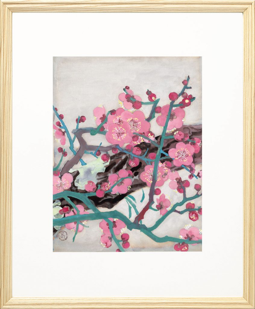 受注制作】婦人之友アートセレクション 高精彩複製画 川端龍子「梅」額