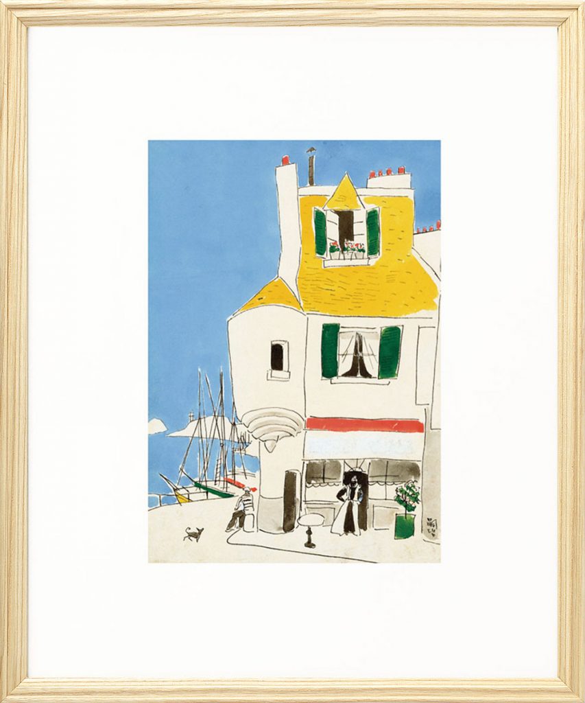 受注制作】婦人之友アートセレクション 高精彩複製画 藤田嗣治「仏国