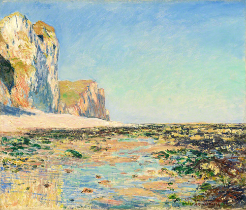 Seashore and Cliffs of Pourville in the Morning | Claude Monet