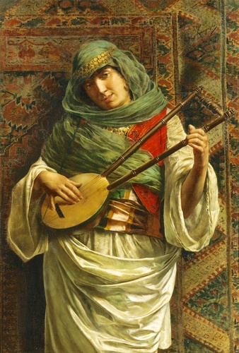 マンドリンを持つ女 | エウジェニオ・エドワルド・ザンピーギ | 収蔵品