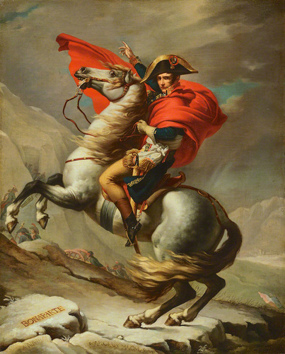 サン＝ベルナール峠を越えるボナパルト | ジャック＝ルイ・ダヴィッド