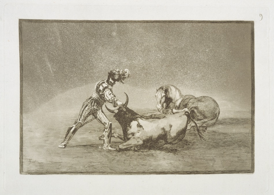 闘牛技/9 スペインの騎士が馬をやられた後で牡牛を殺す | フランシスコ