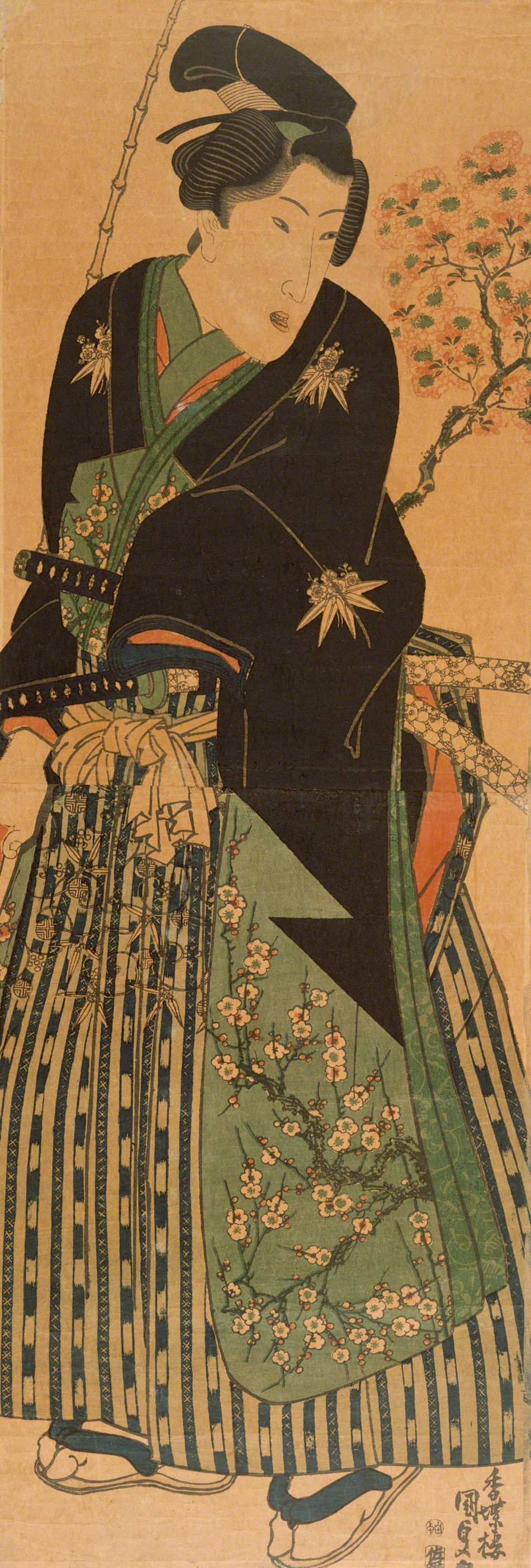 鞭を持つ若衆 | 歌川国貞 | 収蔵品詳細 | 作品を知る | 東京富士美術館