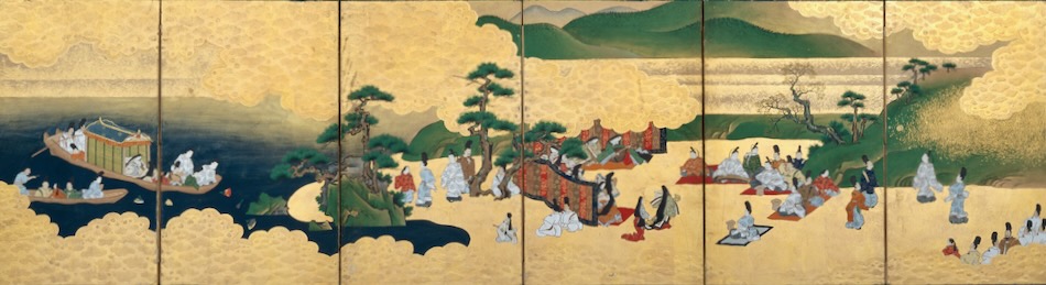 秋草図大内絵屏風 | 作者不詳 | 収蔵品詳細 | 作品を知る | 東京富士