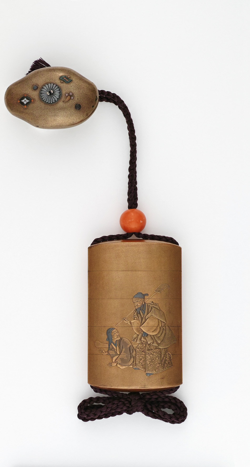 高砂蒔絵印籠 銘 一峯斎寒山 | 鹿島一峯斎 | 収蔵品詳細 | 作品を知る