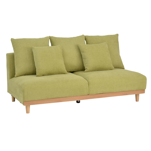 ひろびろ座面が自慢！優しい曲線のラインがかわいい！仮眠も可能な三人