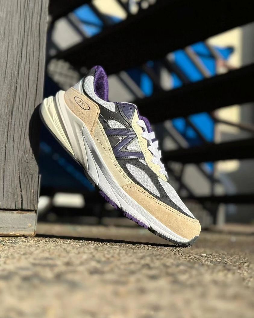 2024年 6/27 発売】New Balance U990v6 WB6 “White/Black Plum” Made