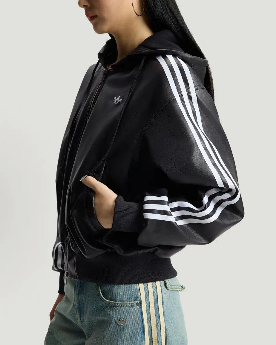 adidas Originals Hooded Leather Jacket Pad “Black”が2026年 1/30