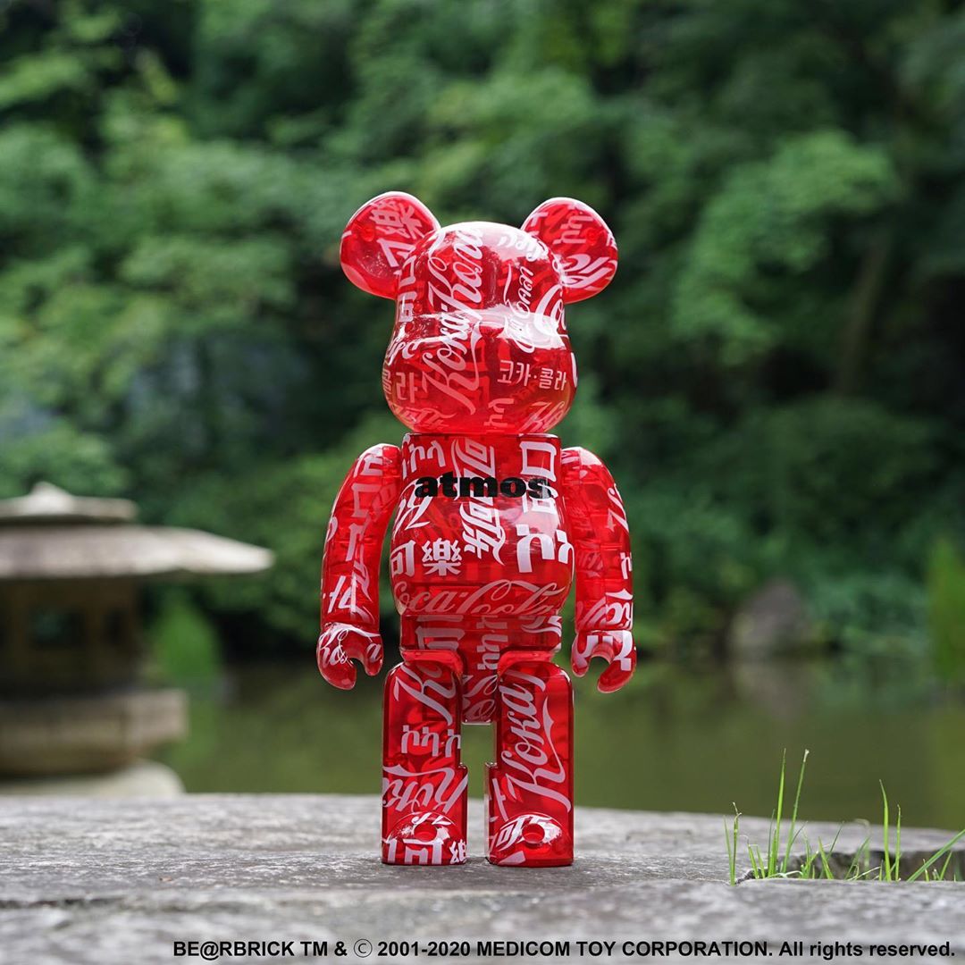 8/1発売！BE@RBRICK × atmos × Coca-Cola 100% & 400% CLEAR BODY RED