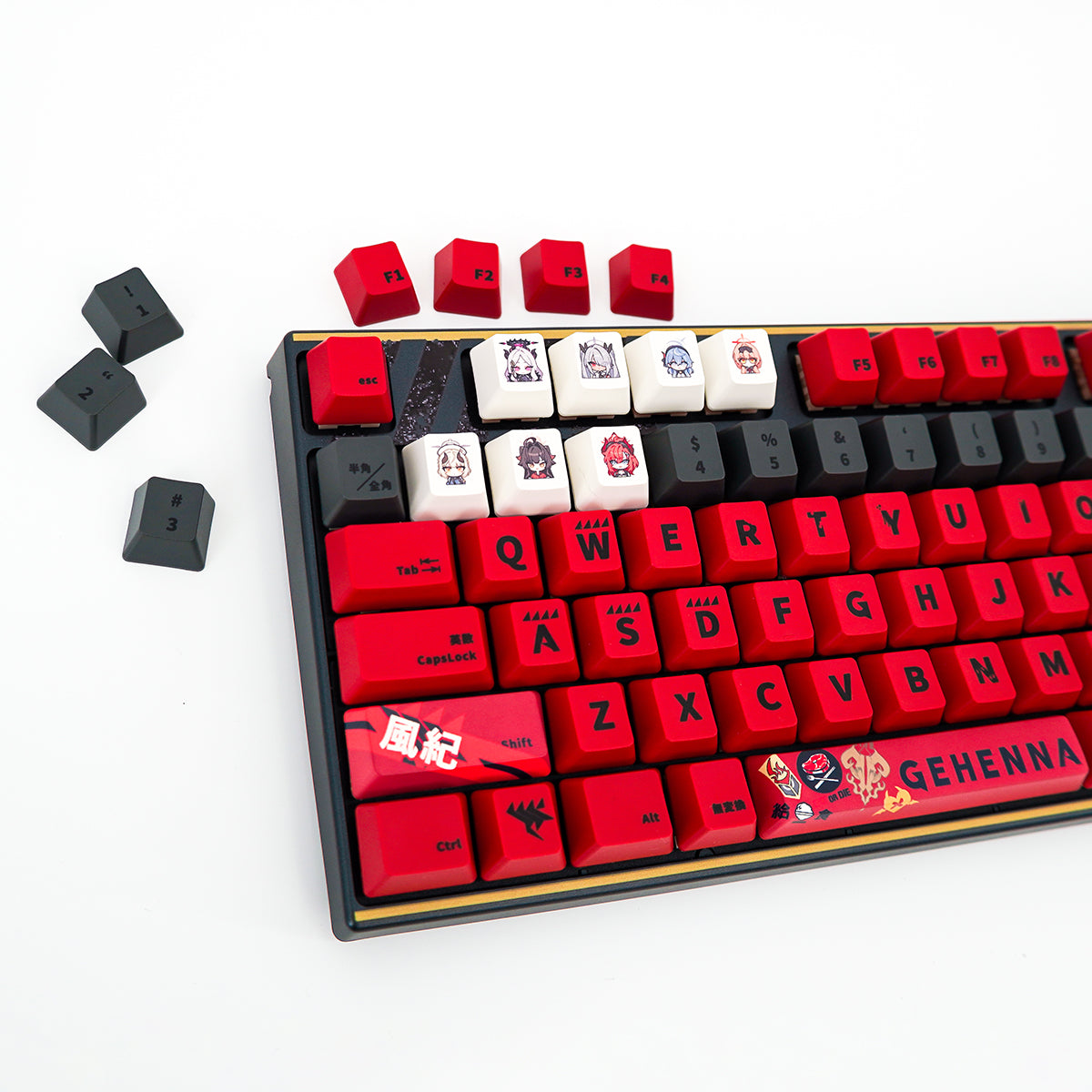 ふもコレ×ブルーアーカイブ キーキャップセット ゲヘナ学園 A｜ふも