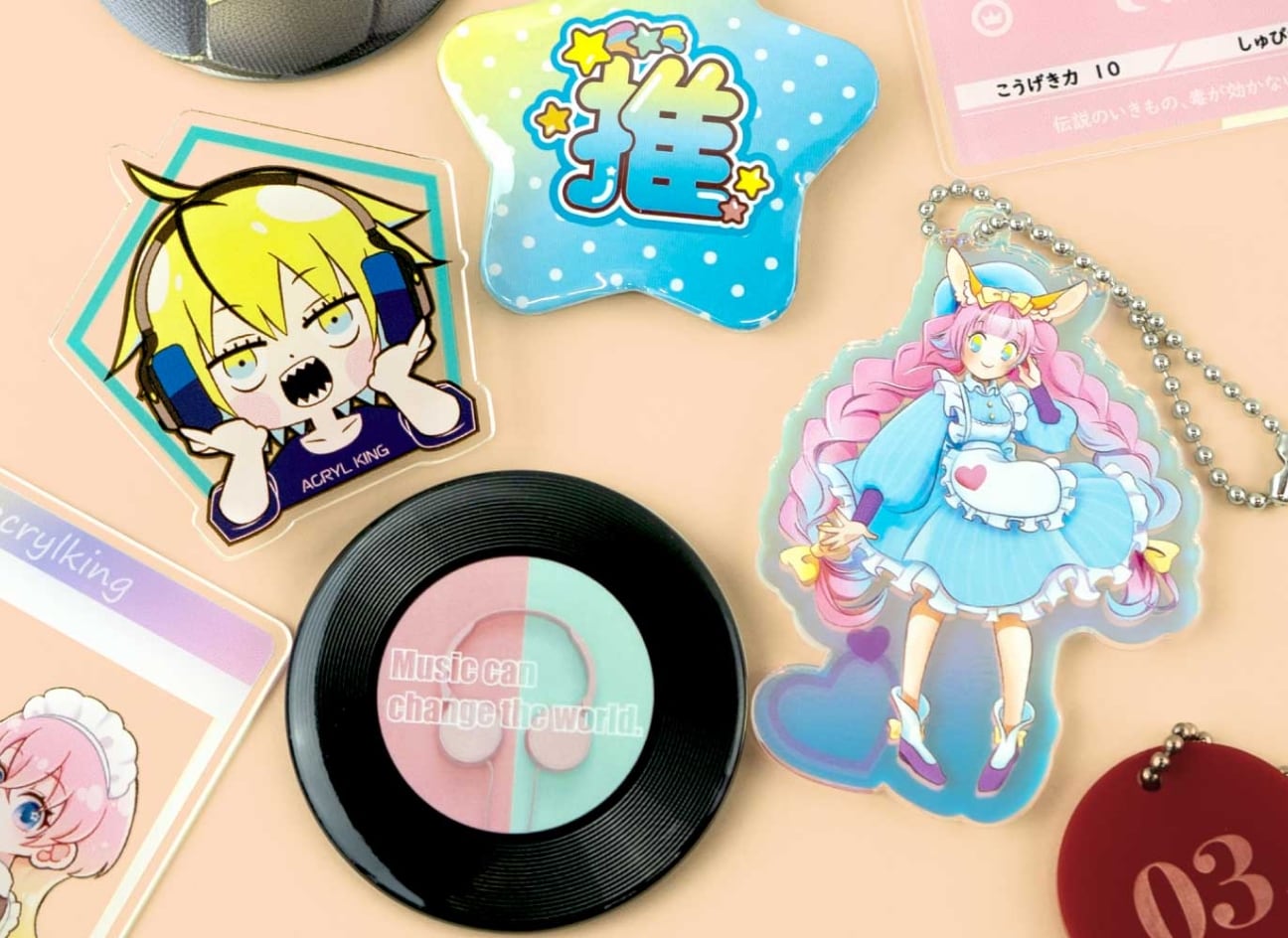 缶バッジ・アクリル – 株式会社funbox（ファンボックス）