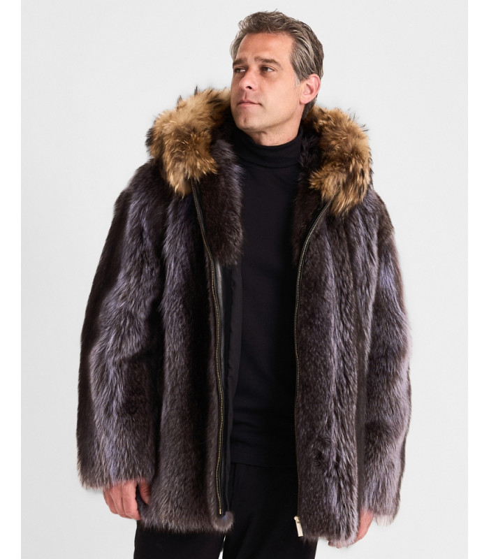 Gregory Blue Raccoon Fur Parka: FurHatWorld.com