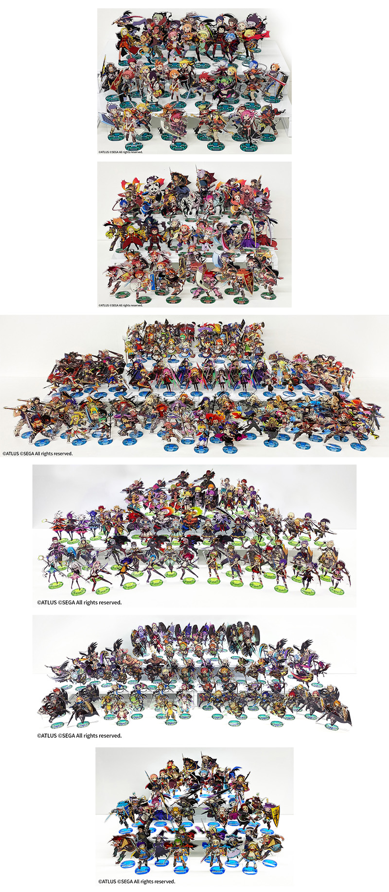 世界樹の迷宮』シリーズ アクリルスタンド786種＆背景パネル23種が受注