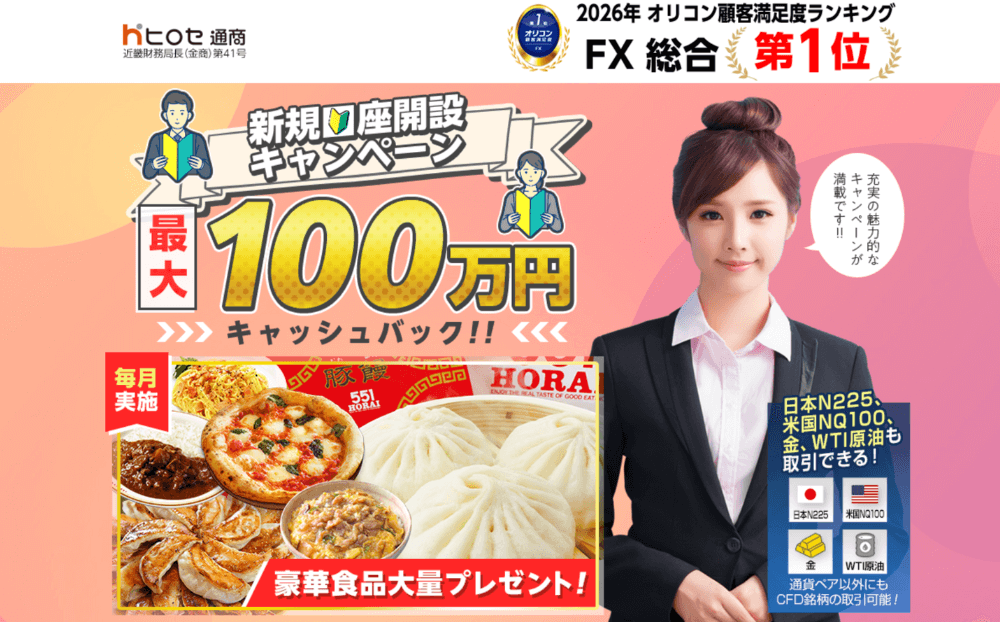 2026年3月】ヒロセ通商キャンペーン・キャッシュバック解説！（LION FX