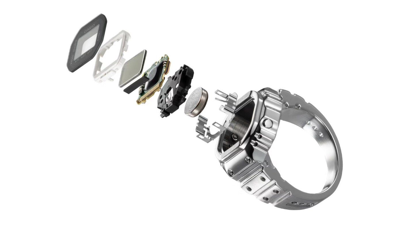 Casio Ring Watch CRW-001 is a functional ring-size watch that