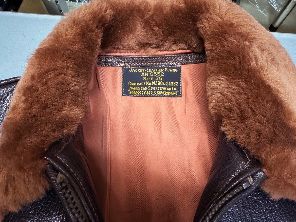 BUZZ RICKSON'S BR80661 “Type AN6552” “AMERICAN SPORTSWEAR CO.” - G