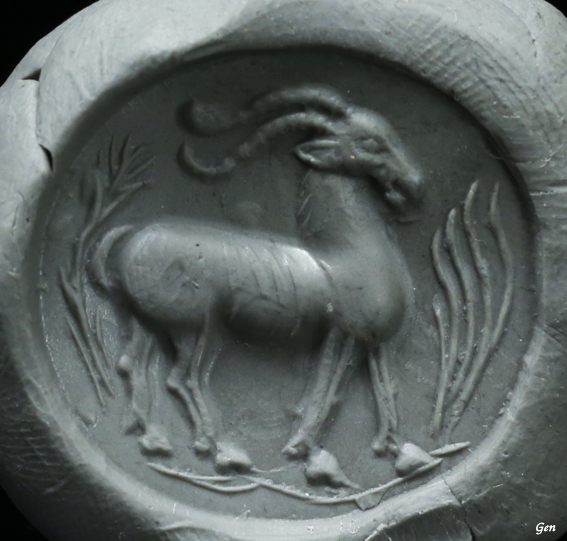 ササン朝ペルシャ インタリオ ガゼル アンティークジュエリー