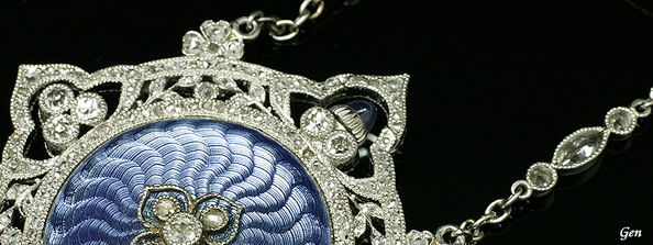 エナメル 七宝 アンティークジュエリー