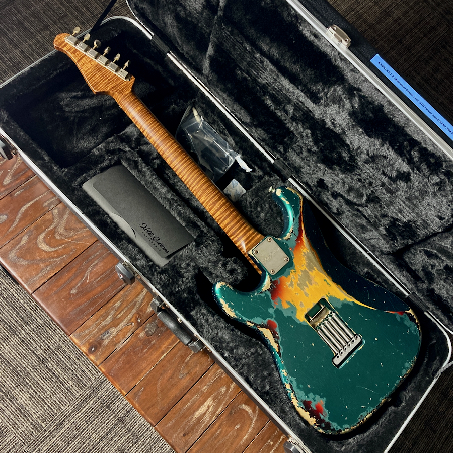 在庫情報/Xotic XSC-2 w/Master Grade Neck SW Green Over 3CS H Aged