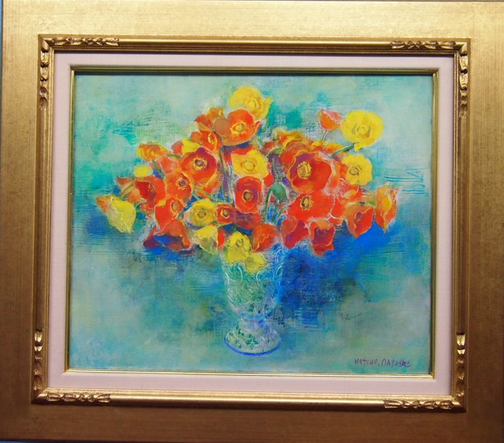 大歳克衛、【馬のいる景】、希少な大判額装用画集より、美品、日本人