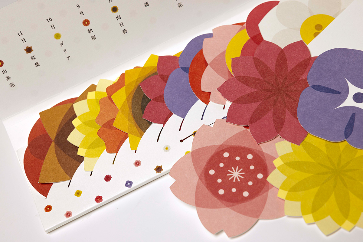 四季折々、季節の花を12枚のコースターに｜アイデアのアイデア