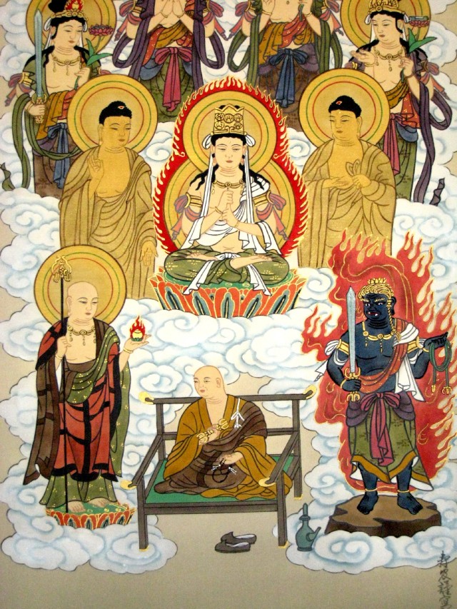 掛け軸 真言十三佛御大師入◇岩本寿官（真作・新品）