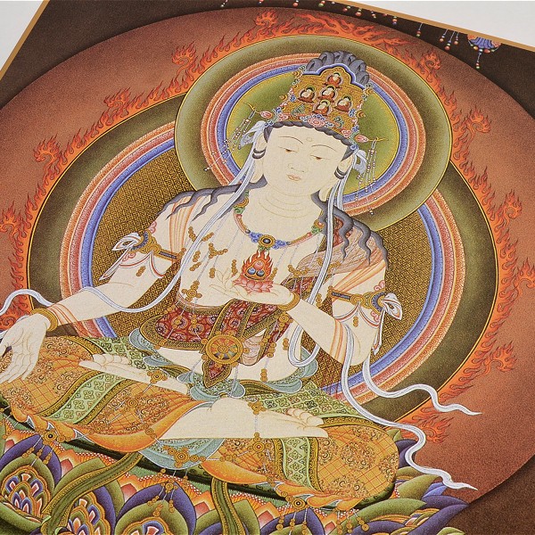 仏画色紙 虚空蔵菩薩 - 香老舗 高野山大師堂