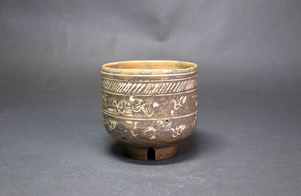 御本三島筒茶碗 18世紀 - 京都・鴨東古美術會