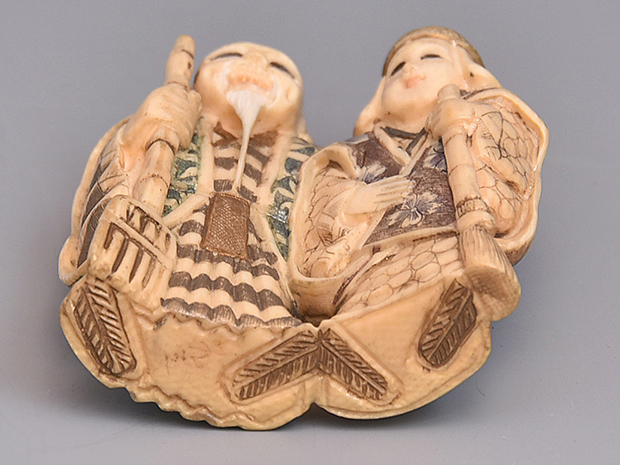 象牙現代根付 高砂 銘「光之」 | 古美術ささき