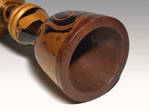 大鼓胴 法螺貝蒔絵 江戸初期頃 田中蔵 | 古美術ささき