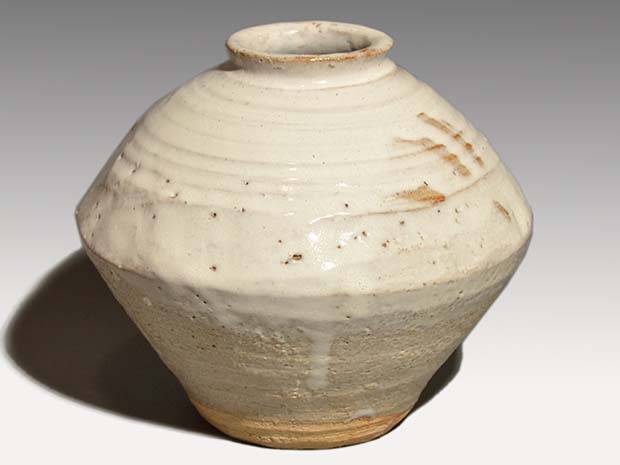 萩焼 壷 十代 三輪休雪(作) 共箱 | 古美術ささき