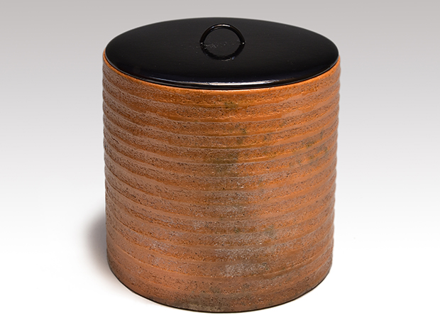 九代 大樋長左衛門(作) 一重口水指 誂蓋付 共箱 | 古美術ささき