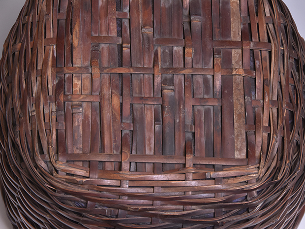 時代 竹籠炭取 | 古美術ささき