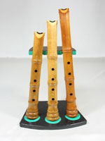 0457-C飾り尺八 三本立 ワダ楽器-蝴蝶宝｜木管尺八・しの笛（篠笛