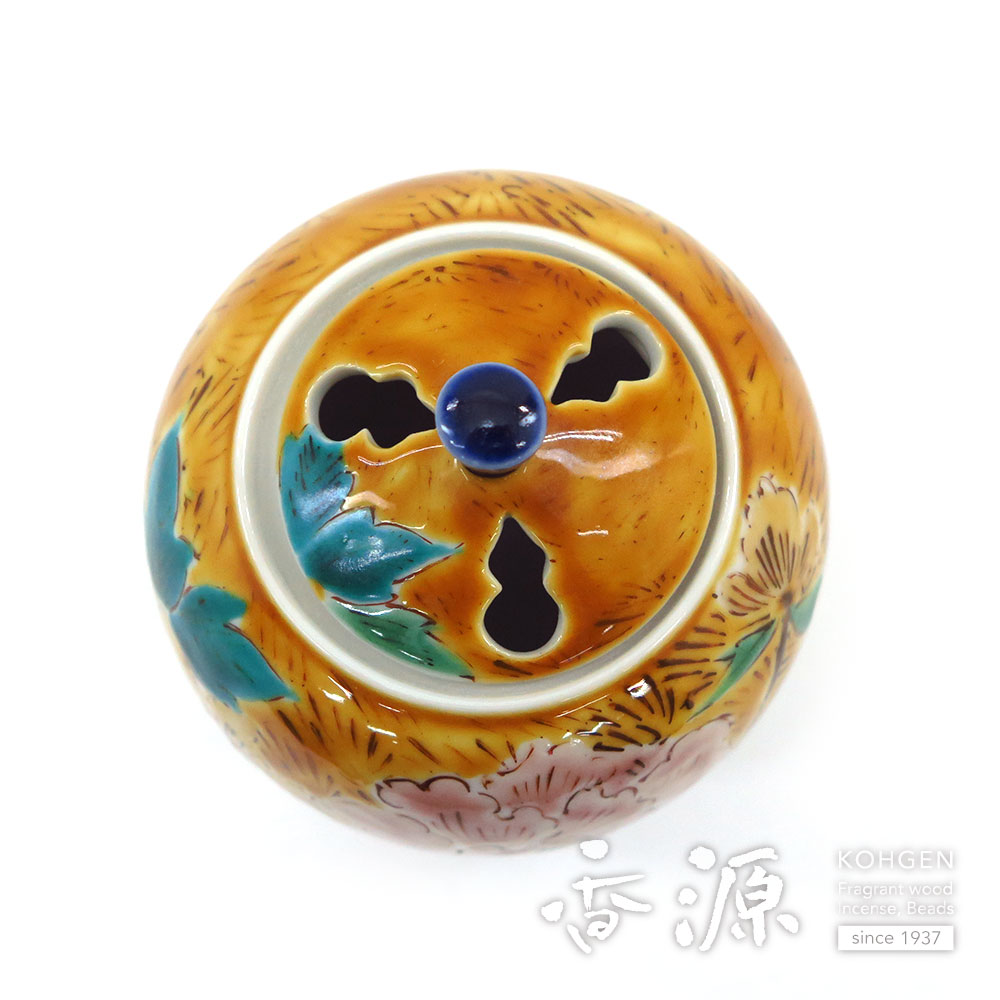 九谷焼 香炉 牡丹［松浦慎弥］ 限定品の通販 - お香専門店香源