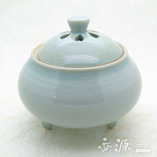 京焼 香炉 貫入淡青磁の通販 - お香専門店香源