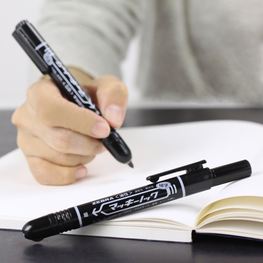 マッキーノック 細字 黒 5本入 P－YYSS6－BK5: 文房具・事務