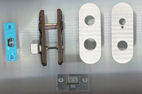 小池ガラス店 / 表示錠 小判座 LS-4K13-N 色:ニッケル (ハンドル別途)