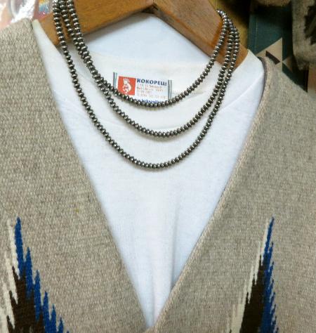 シルバー・ビーズネックレス シルバー・ビーズチェーン