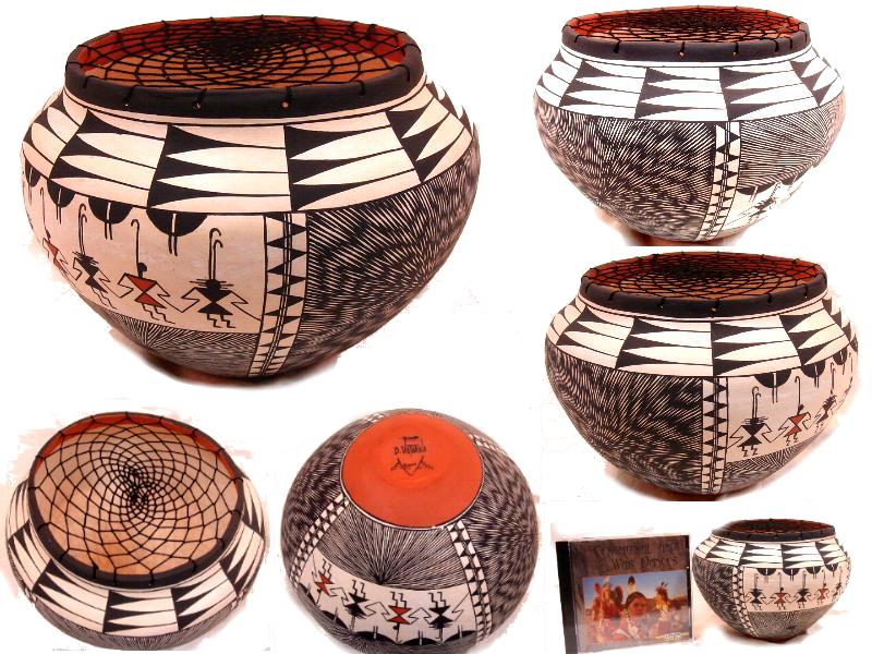 ACOMA アコマ・プエブロインディアンのつくる壷 ポッタリー